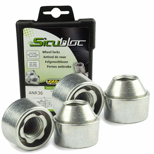 Wheel lock nuts tapered - , 60°