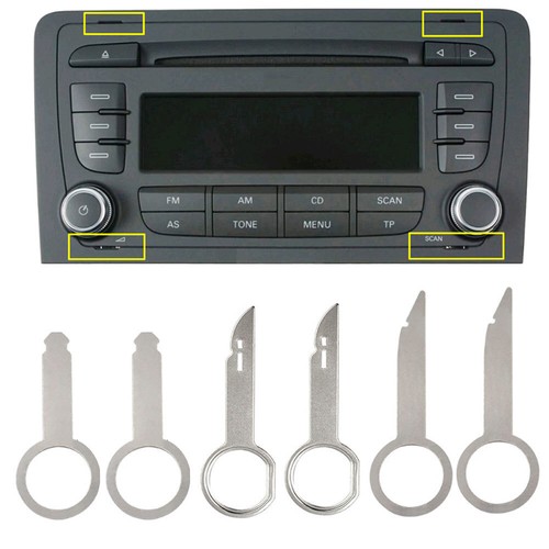6pcs car radio - car, removal